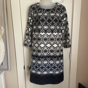 Taylor Geometric Print Dress